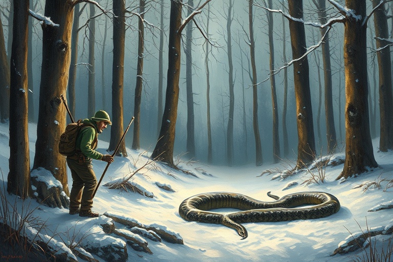 THE WOODMAN AND THE SERPENT